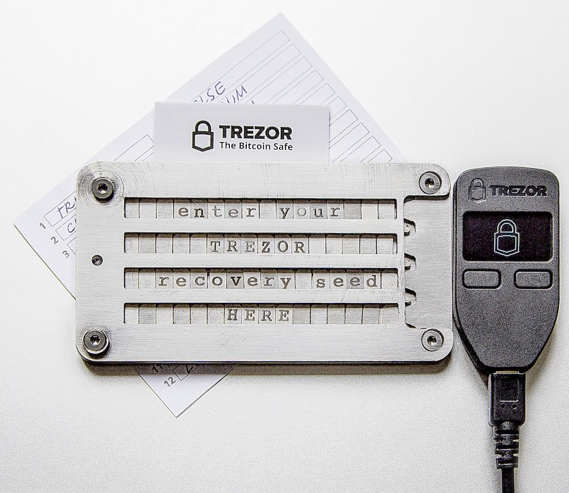 Trezor with Cryptosteel