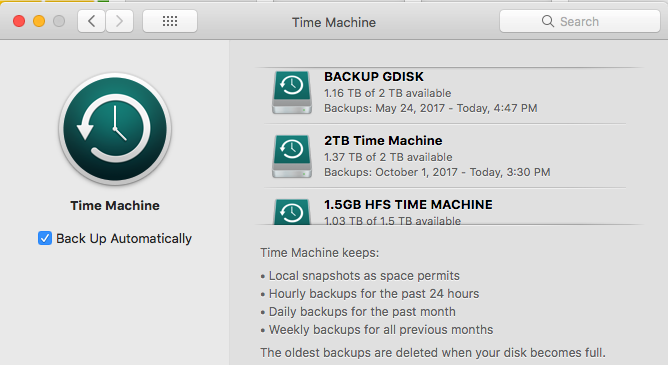 Apple Time Machine backup icon